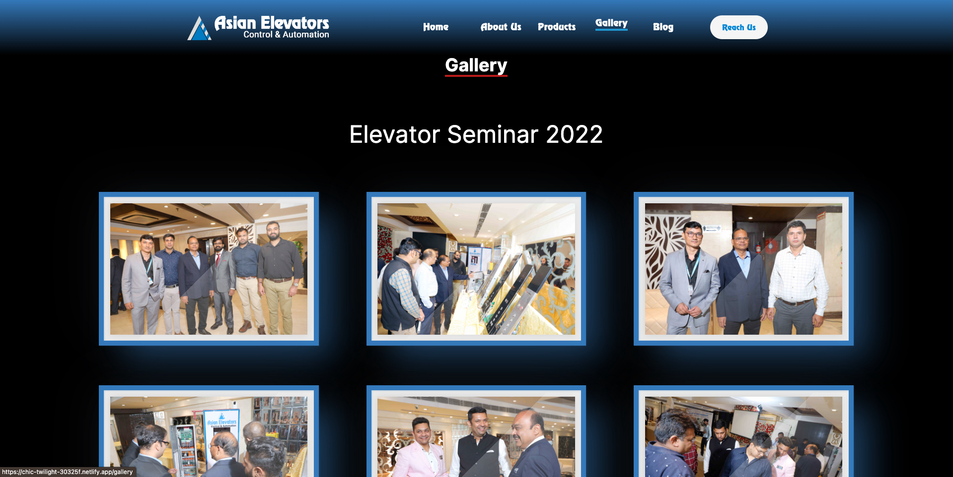 Asian Elevators Website